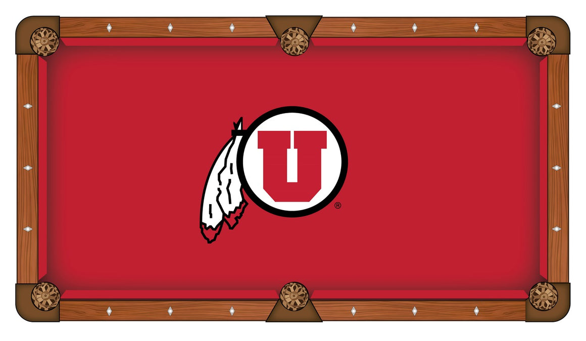 University of Utah Logo 8' Pool Table - Man Cave Boutique
