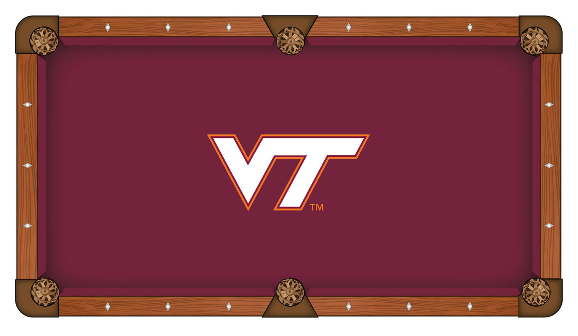 Virginia Tech University Logo 8' Pool Table - Man Cave Boutique