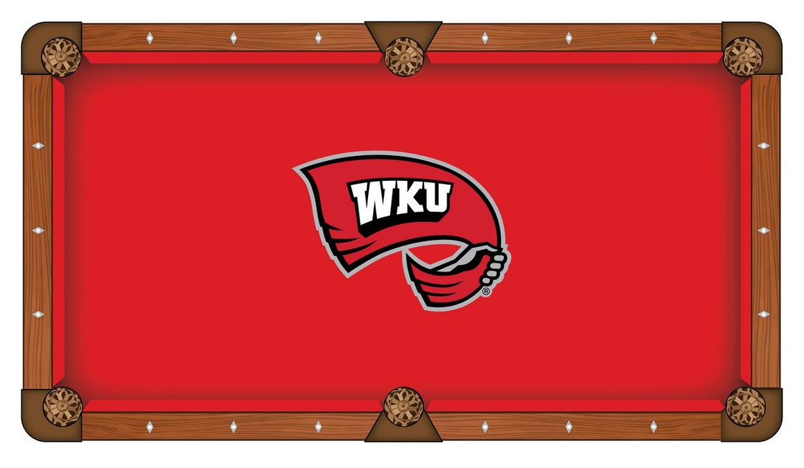 Western Kentucky University Logo 8' Pool Table - Man Cave Boutique