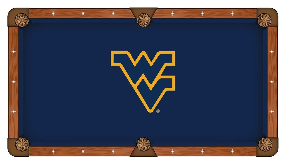 West Virginia Logo 8' Pool Table - Man Cave Boutique