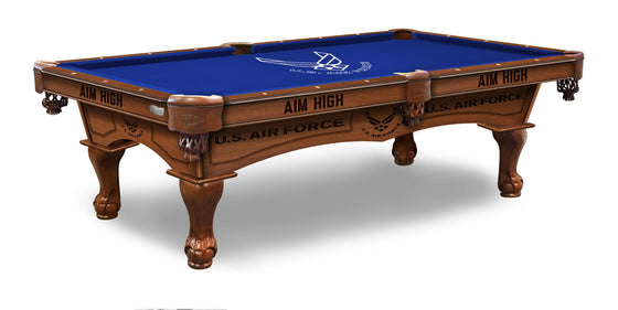 U.S. Air Force Logo 8' Logo Pool Table - Man Cave Boutique
