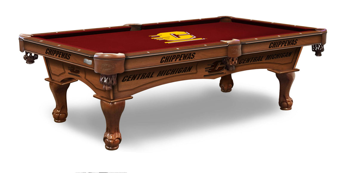 Central Michigan University Logo 8' Pool Table - Man Cave Boutique
