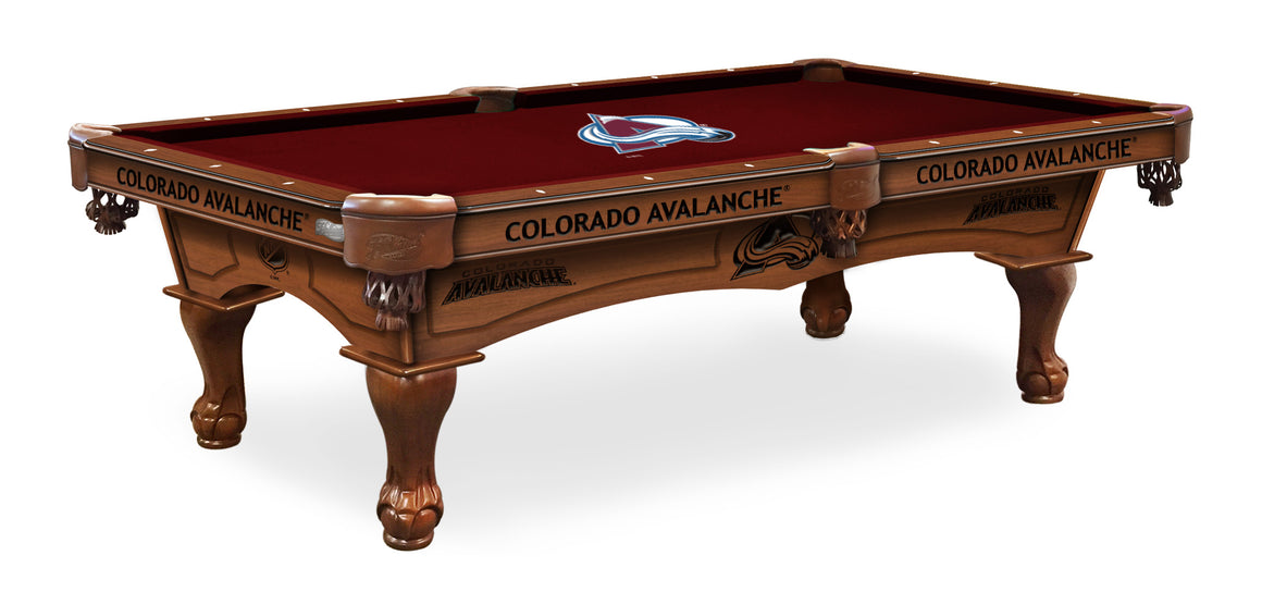 Colorado Avalanche NHL Logo 8' Pool Table - Man Cave Boutique
