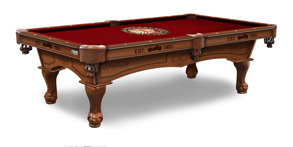 Indian Motorcycle Logo 8' Pool Table - Man Cave Boutique