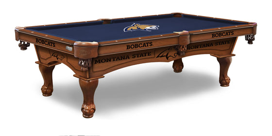 Montana State University Logo 8' Pool Table - Man Cave Boutique