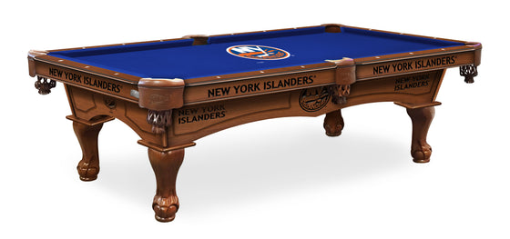 New York Islanders NHL Logo 8' Pool Table - Man Cave Boutique