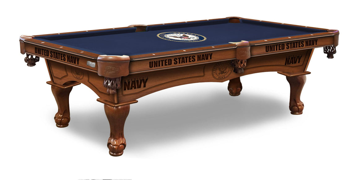 U.S. Navy Logo 8' Pool Table - Man Cave Boutique