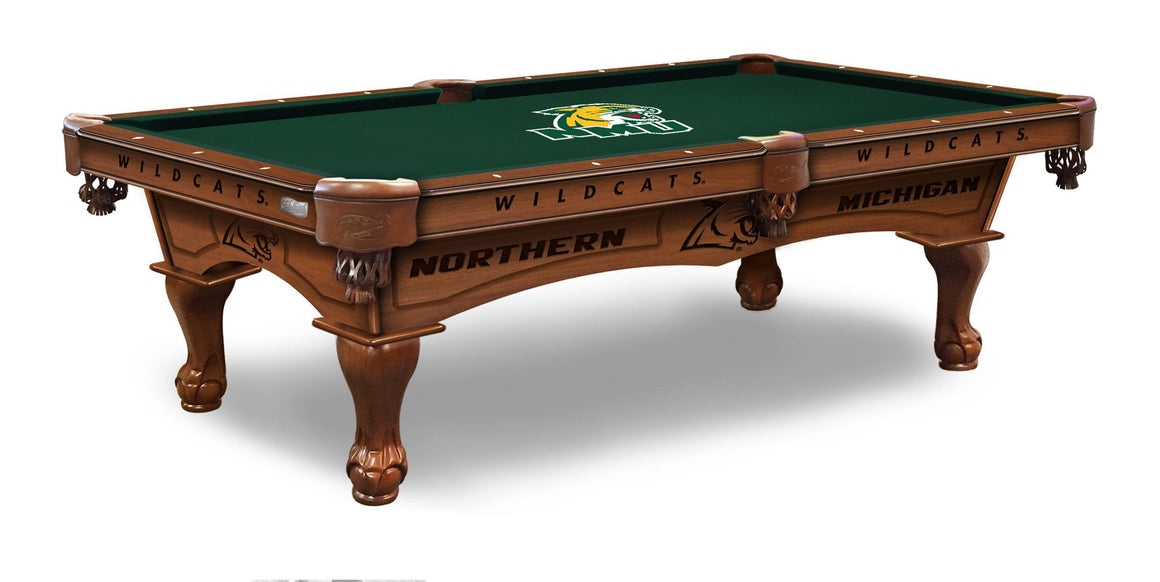 Northern Michigan University Logo 8' Pool Table - Man Cave Boutique