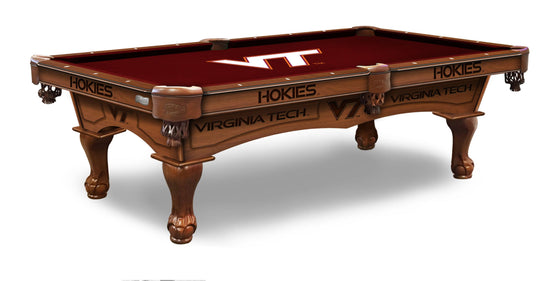 Virginia Tech University Logo 8' Pool Table - Man Cave Boutique