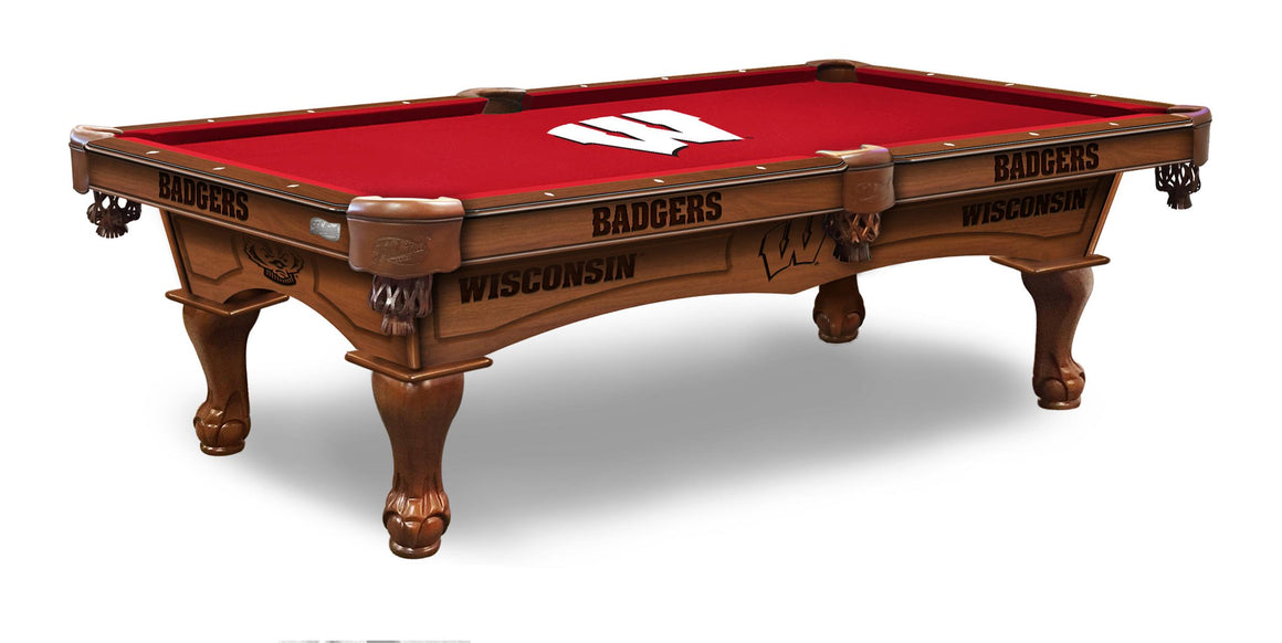 University of Wisconsin Logo 8' Pool Table - Man Cave Boutique