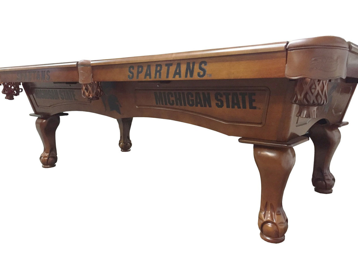 Michigan State University Logo 8' Pool Table - Man Cave Boutique