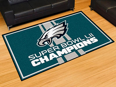 Rug 5x8 Philadelphia Eagles NFL Superbowl Champions - Man Cave Boutique