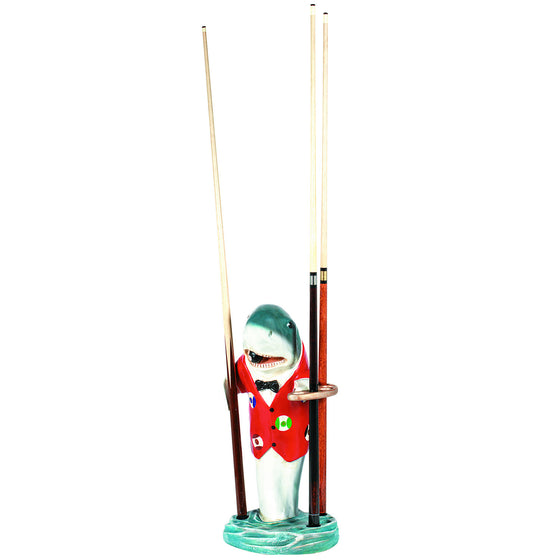 Red Shark Pool Cue Holder - Man Cave Boutique