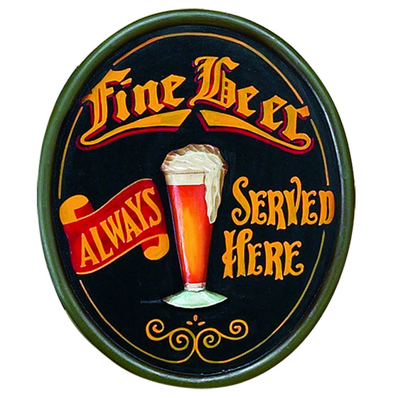 Pub Sign - Fine Beer 20 x 23.5 - Man Cave Boutique