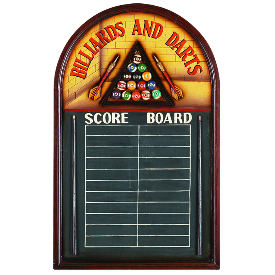 Pub Sign-Billiards and Darts Scoreboard Wall Decor - Man Cave Boutique