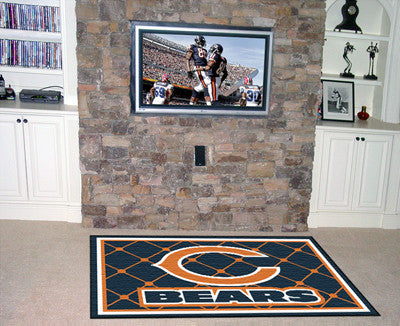 Rug 4x6 Chicago Bears NFL - Man Cave Boutique