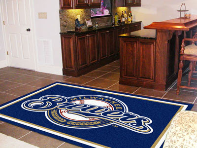 Rug 5x8 Milwaukee Brewers MLB - Man Cave Boutique