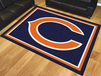 Rug 8x10 Chicago Bears NFL - Man Cave Boutique