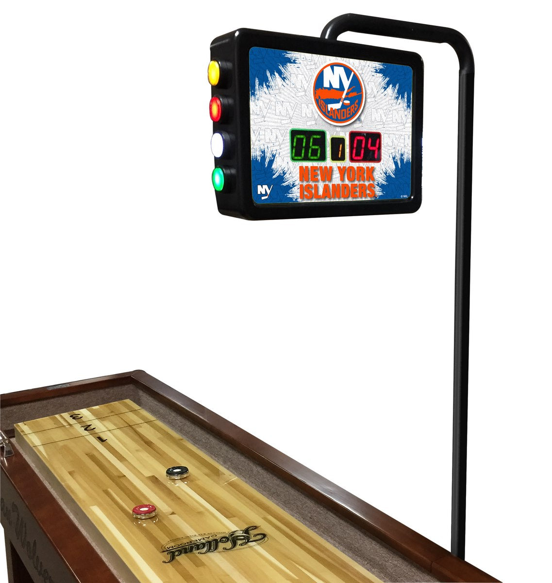 New York Islanders NHL Electronic Shuffleboard Scoring Unit - Man Cave Boutique