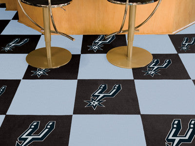 San Antonio Spurs NBA logo Carpet Tiles - Man Cave Boutique