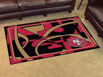 Rug 4x6 San Francisco 49ers NFL - Man Cave Boutique