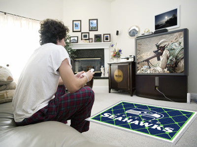 Rug 4x6 Seattle Seahawks NFL - Man Cave Boutique