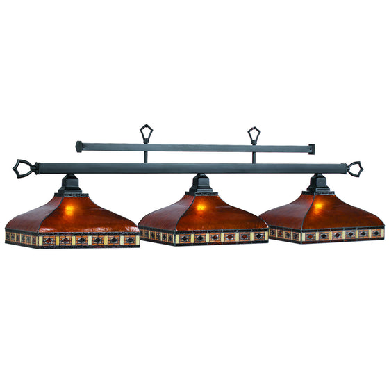 Tahoe Stained Glass 3-Light Fixture - Man Cave Boutique