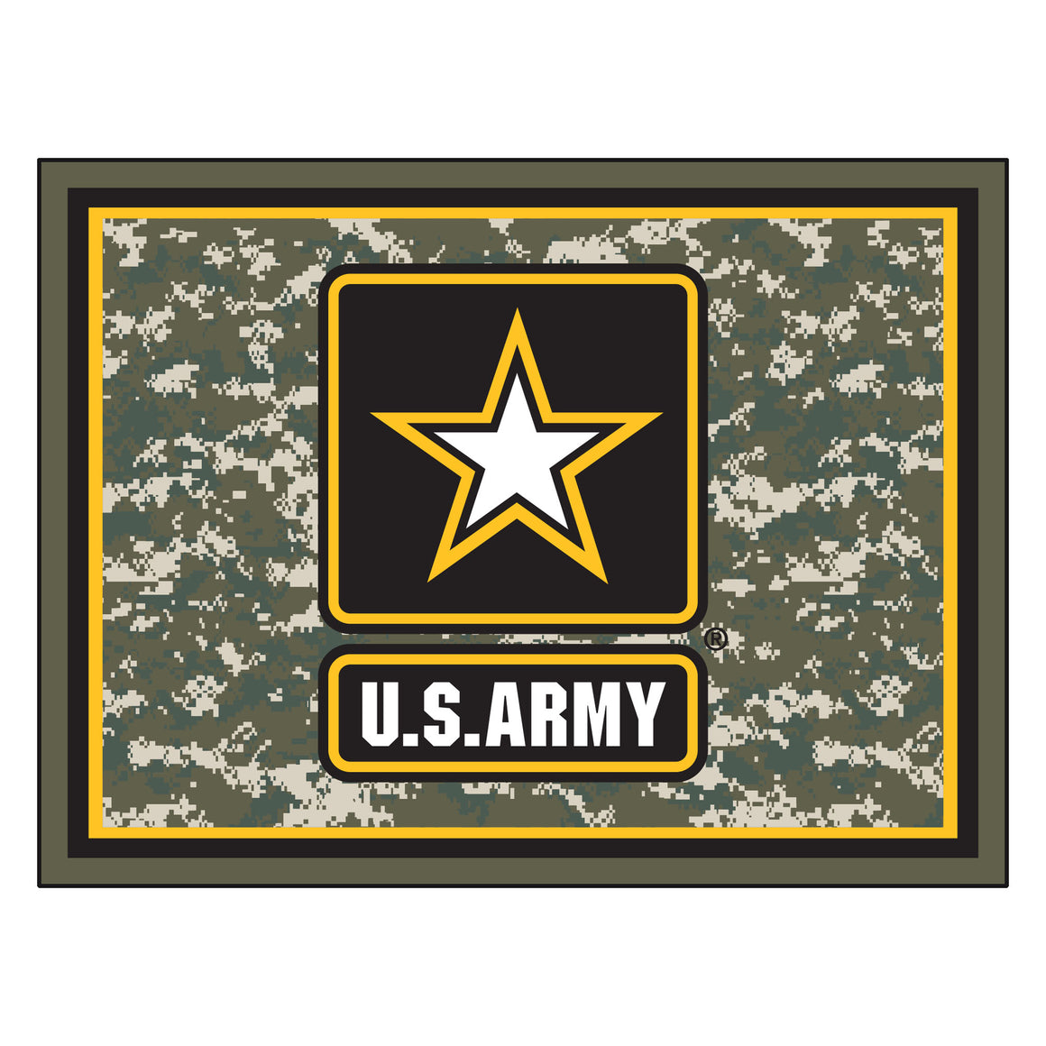 Rug 8x10 US Army - Man Cave Boutique