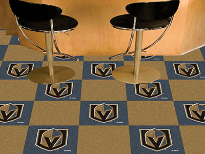 Vegas Golden Knights NHL Logo Carpet Tiles - Man Cave Boutique