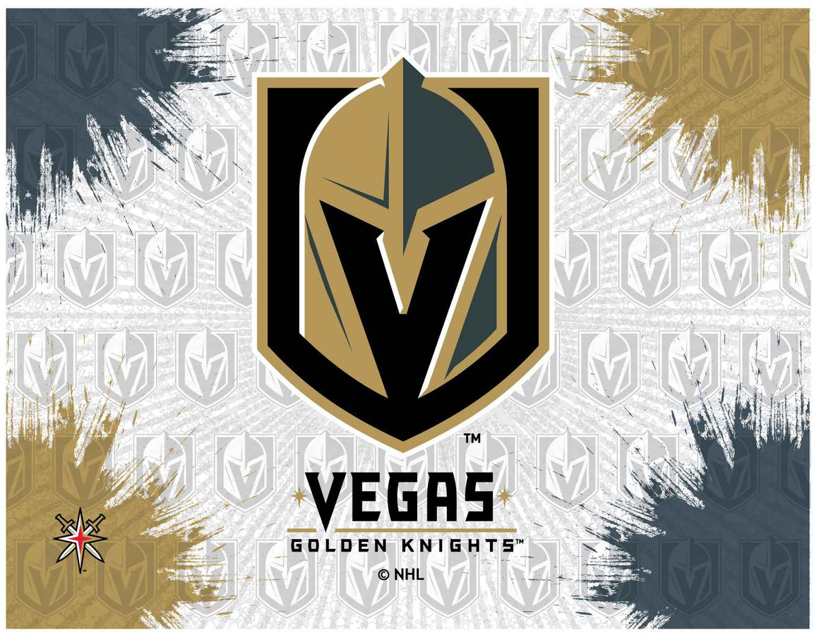 Vegas Golden Knights NHL Logo Printed Canvas Wall Art - Man Cave Boutique