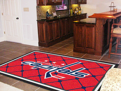 Rug 5x8 Washington Capitals NHL - Man Cave Boutique