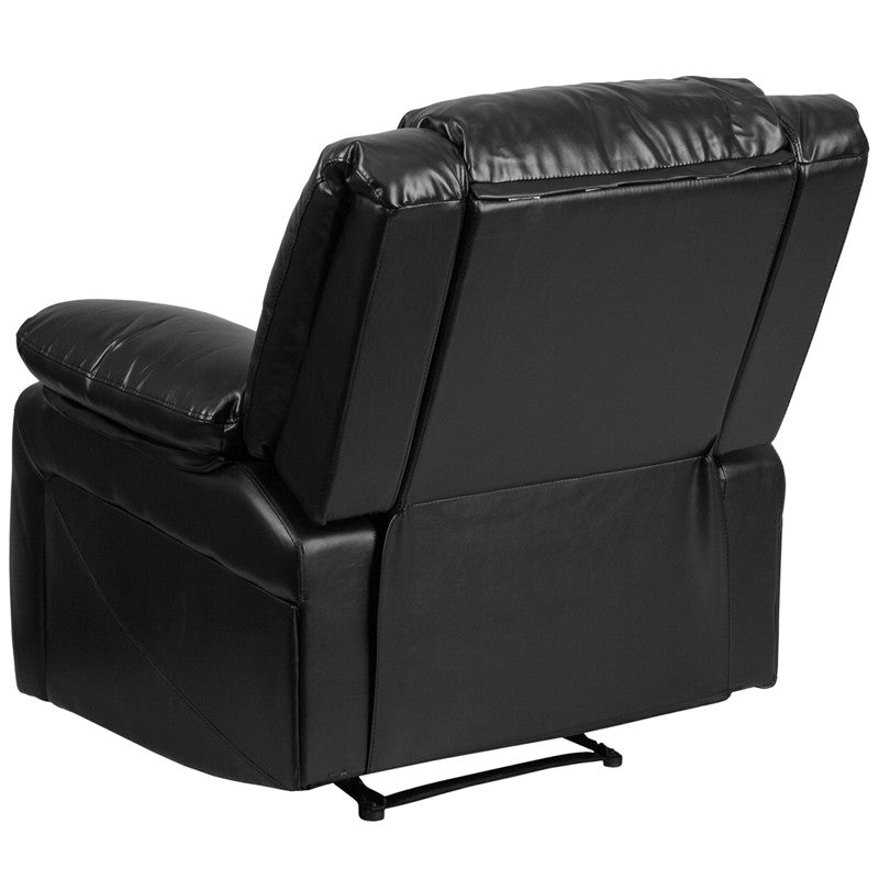 Harmony Series Black Leather Recliner - Man Cave Boutique
