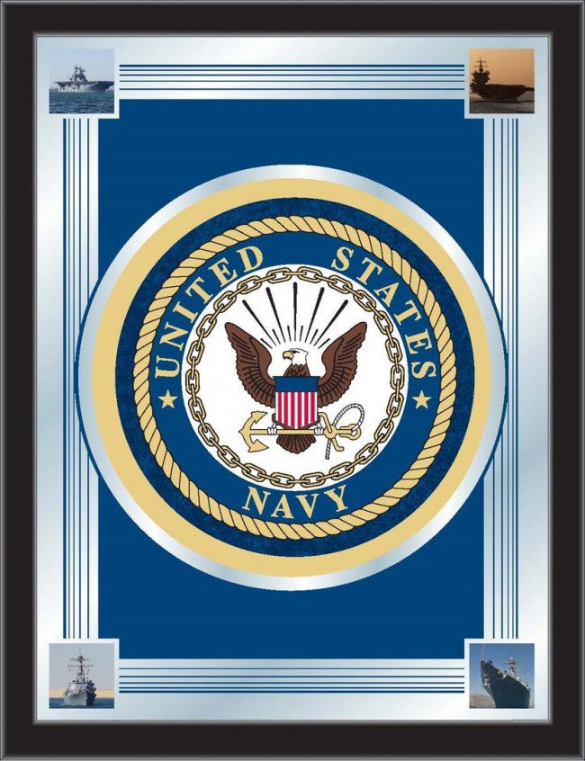 US Navy Logo Mirror - Man Cave Boutique