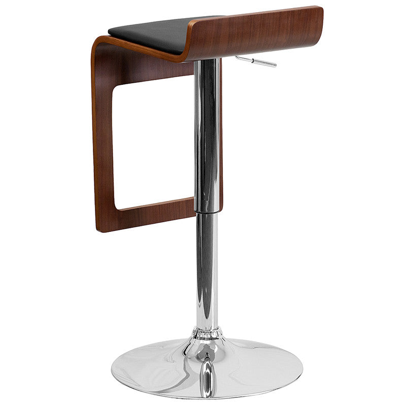 Walnut Adjustable Height Bar w/Stool Drop Frame  SD-2075-1-WAL-GG - Man Cave Boutique