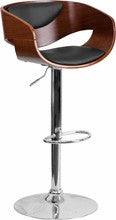 Walnut Adjustable Height Bar Stool  SD-2200-WAL-GG - Man Cave Boutique