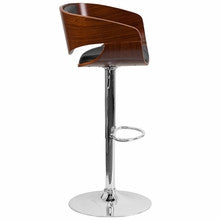 Walnut Adjustable Height Bar Stool  SD-2200-WAL-GG - Man Cave Boutique